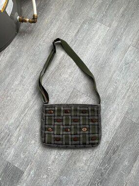 Army Green / Khaki / Brown Vintage “Concubine” Canvas Purse / Bag